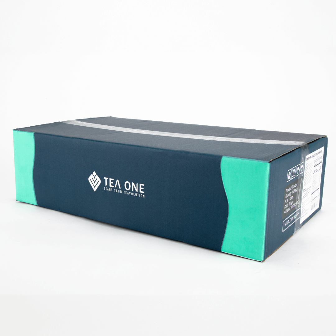 Carton containing 10 × 1 kg packs of TEA ONE Taro Powder for bulk supply.